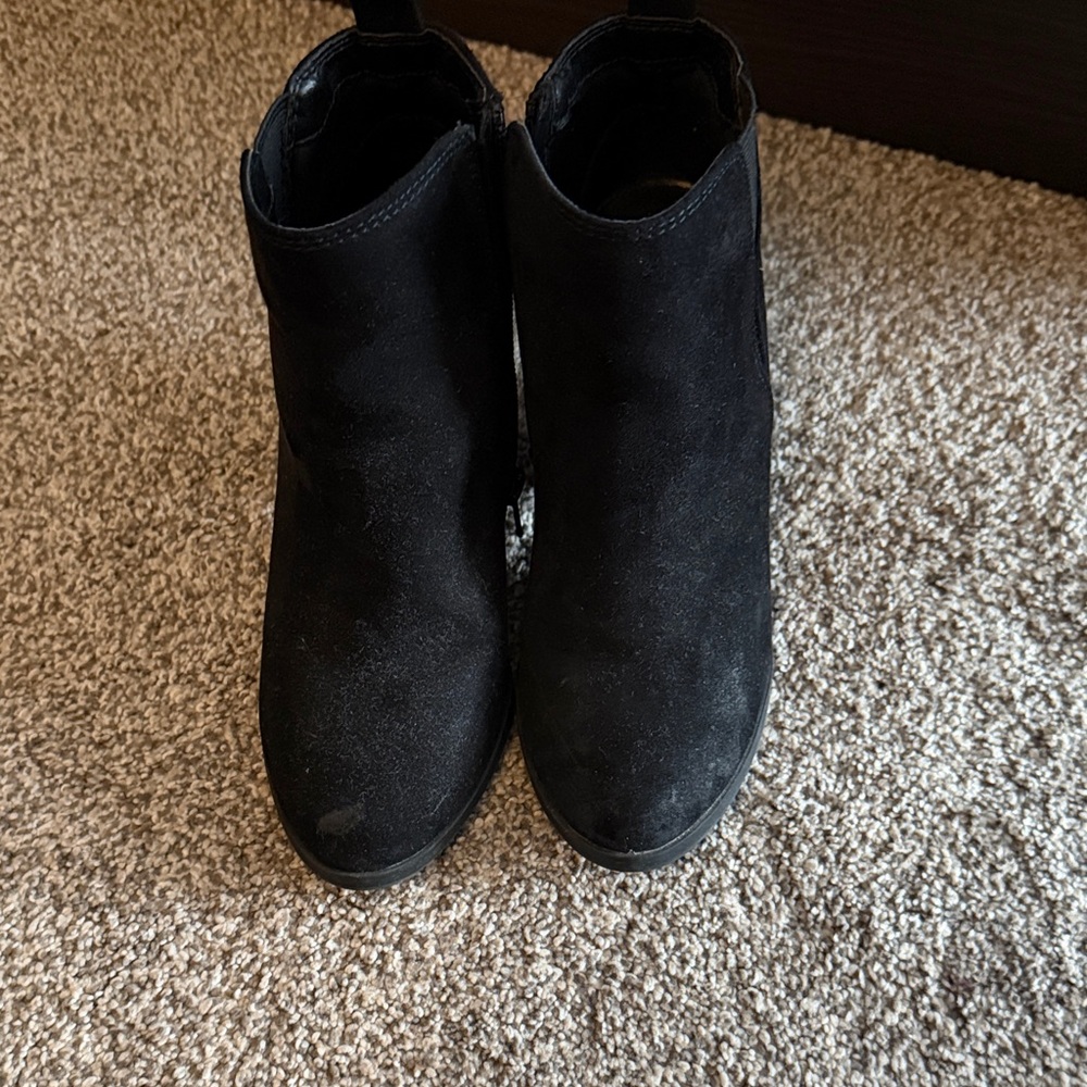Black Suede Ankle Boots